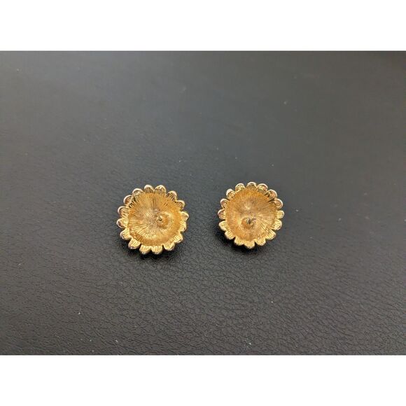 Vintage 80's Style Colorful Cluster Gems Earrings - Umbrella Shape - Picture 4 of 5